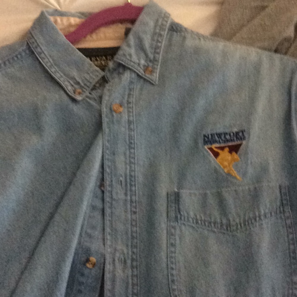 Newport, RI men’s international polo denim shirt